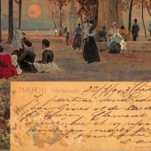ab8008 - CARTOLINA  D'EPOCA - Napoli  Città - Villa Nazionale 1903