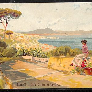 ab8009 - CARTOLINA  D'EPOCA - Napoli  Città - Dalla Collina di Posillipo