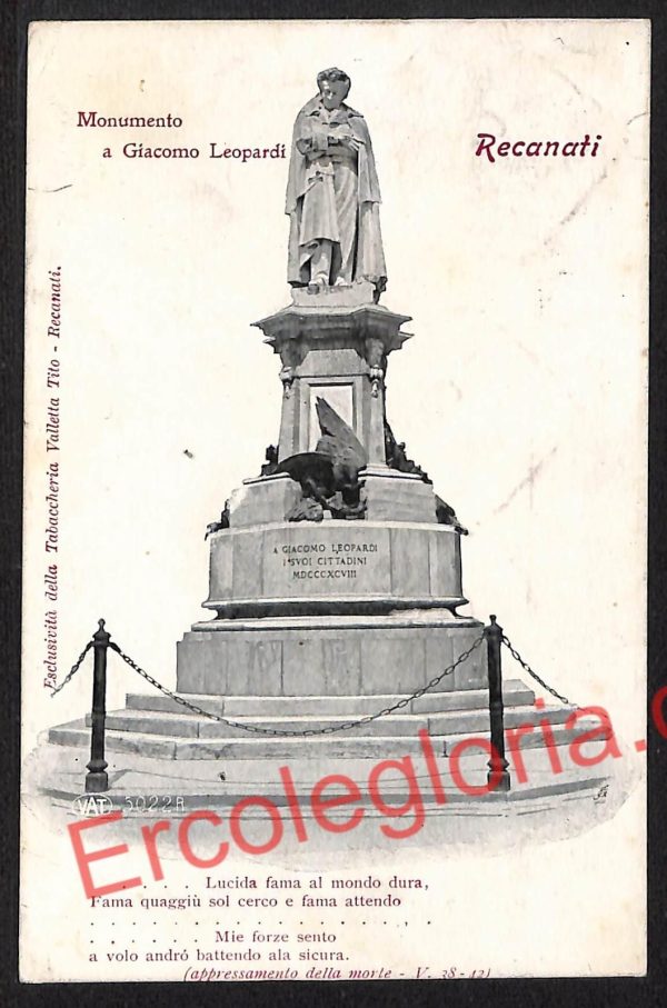 ag7600 - CARTOLINA D'EPOCA - Macerata Provincia - Recanati