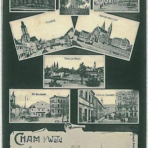 33934 - Ansichtskarten VINTAGE  POSTCARD: GERMANY Deutschland - GRUSS AUS Cham
