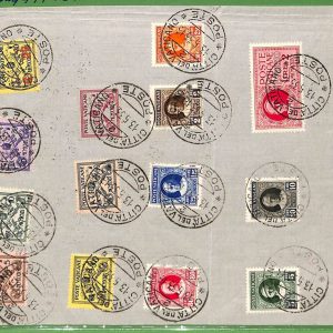 ZA1622 - VATICANO - FRANCOBOLLI Sassone # 1/13 (-4)  + 14 + E1/E2 su FOGLIO 1933