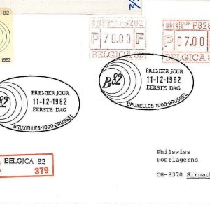 21496 - BELGIUM - POSTAL HISTORY -  FRAMA LABLES on COVER 1982