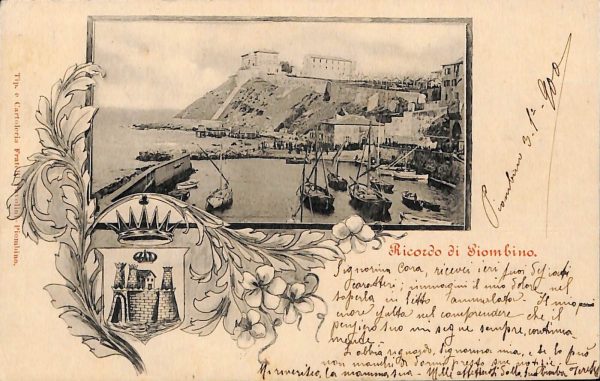 ac8081 - CARTOLINA D'EPOCA - Livorno Provincia - Piombino  1900