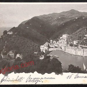 ag1369 - CARTOLINA D'EPOCA - Genova Provincia - Portofino   1902
