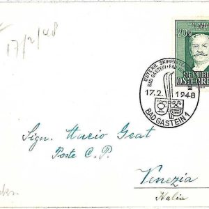 26735 - AUSTRIA  - POSTAL HISTORY - Special Postmark on CARD 1948 - SKIING