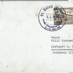 73719 - GERMANY - POSTAL HISTORY - Rare POSTMARK on CARD:  Skiing  1940