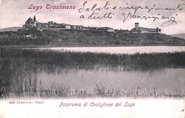 ac3049 - CARTOLINA  D'EPOCA - Perugia Provincia - TRASIMENO  1905