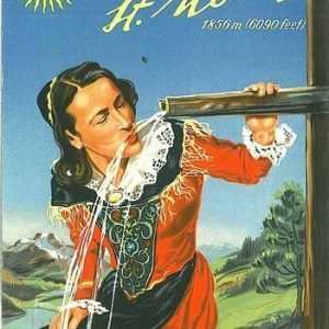 00477 - SWITZERLAND - VINTAGE POSTCARD - Illustrated ADVERTISING -  ST MORITZ