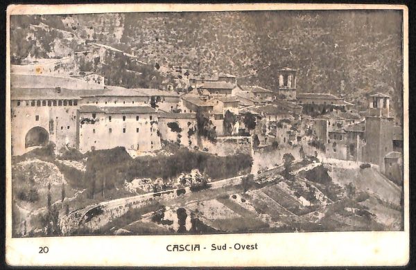 ac3186 - CARTOLINA  D'EPOCA - Perugia Provincia - CASCIA  1915