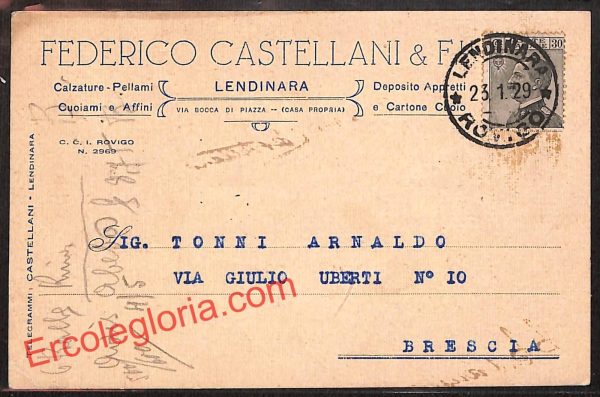 ai1199 - STORIA POSTALE - Rovigo Provincia - Lendinara