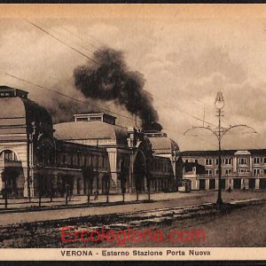 ae2996 - CARTOLINA  D'EPOCA - Verona Città - Stazione Porta Nuova