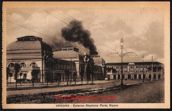 ae2996 - CARTOLINA  D'EPOCA - Verona Città - Stazione Porta Nuova