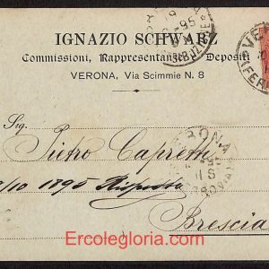 ae3004 - CARTOLINA  D'EPOCA - Verona Città - Ignazio Schwarz