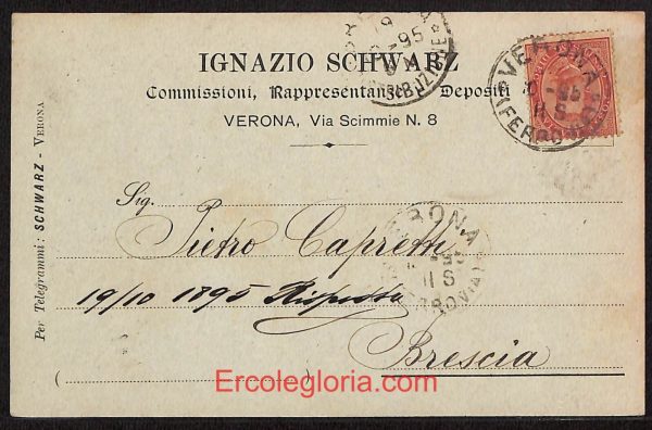 ae3004 - CARTOLINA  D'EPOCA - Verona Città - Ignazio Schwarz