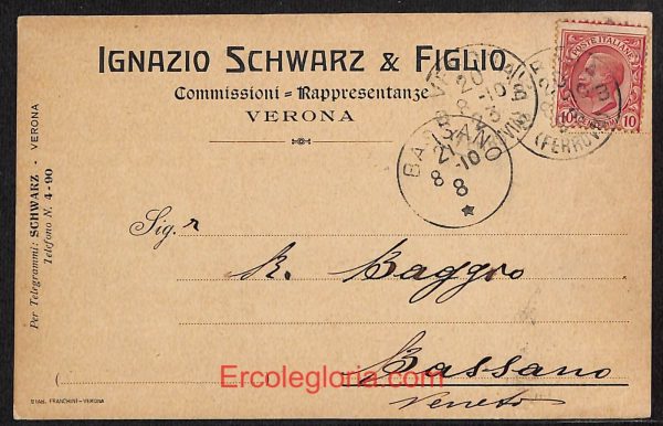 ae3006 - CARTOLINA  D'EPOCA - Verona Città - Ignazio Schwarz