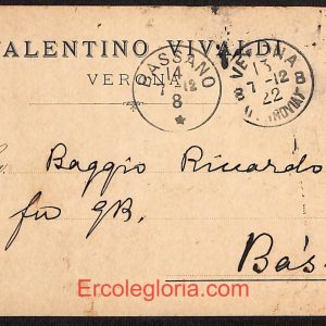ae3007 - CARTOLINA  D'EPOCA - Verona Città - Valentino Vivaldi