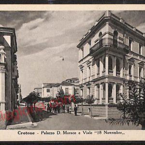 ae5585 - CARTOLINA D'EPOCA - Crotone Città - Palazzo D. Morace
