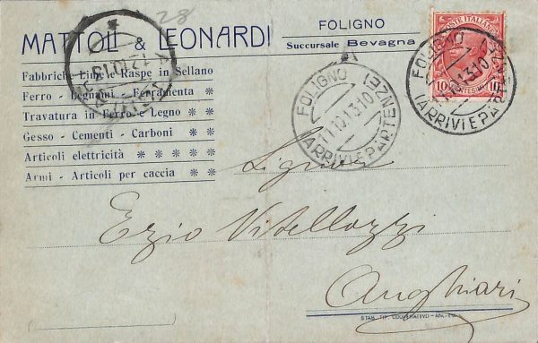 ac3192 - CARTOLINA  D'EPOCA - Perugia Provincia - FOLIGNO