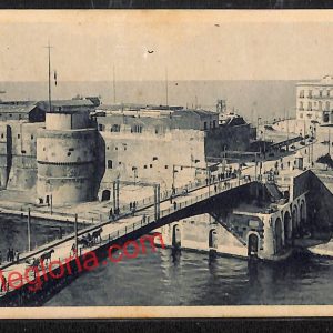 ai7392 - CARTOLINA D' EPOCA - Taranto Città - Ponte Girevole
