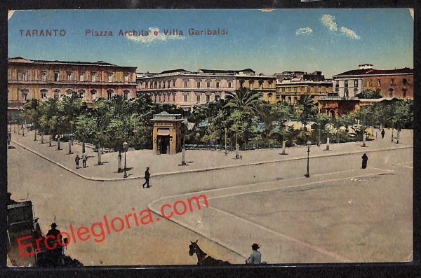 ai7399 - CARTOLINA D' EPOCA - Taranto Città - Piazza Archita