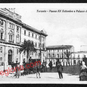 ai7402 - CARTOLINA D' EPOCA - Taranto Città - Piazza XX Settembre