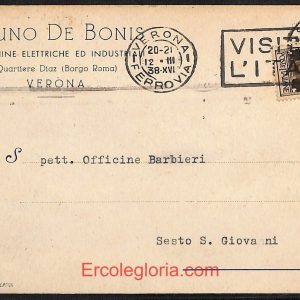 ae3018 - CARTOLINA  D'EPOCA - Verona Città - Bruno De Bonis