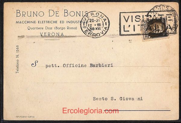 ae3018 - CARTOLINA  D'EPOCA - Verona Città - Bruno De Bonis