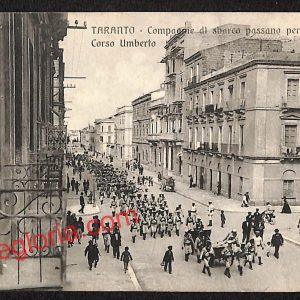 ai7404 - CARTOLINA D' EPOCA - Taranto Città - Corso Umberto