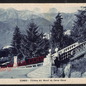 ae5596 - CARTOLINA D'EPOCA - Cuneo Città - Visione dei Monti da Corso Gesso