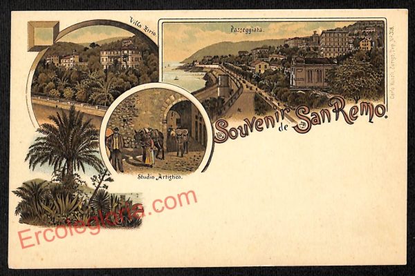 ag5091 - CARTOLINA D'EPOCA - Imperia Provincia - Sanremo
