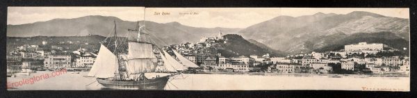 ag5099 - CARTOLINA D'EPOCA TRIPLA - Imperia Provincia - Sanremo