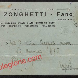ah6692 - STORIA POSTALE - Pesaro e Urbino Provincia - Fano