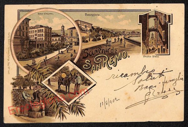 ag5111 - CARTOLINA D'EPOCA - Imperia Provincia - Sanremo