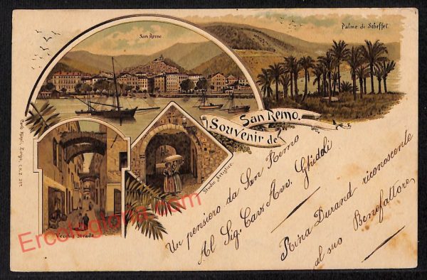 ag5115 - CARTOLINA D'EPOCA - Imperia Provincia - Sanremo