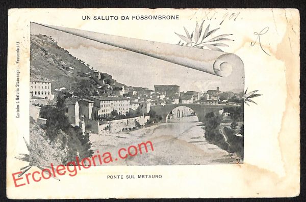 ah6709 - CARTOLINA  D'EPOCA - Pesaro e Urbino Provincia - Fossombrone