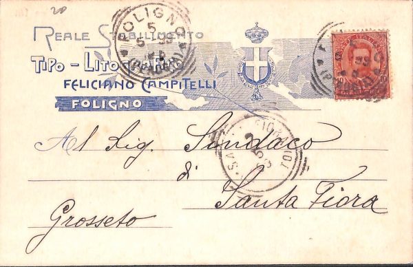 ac3214 - CARTOLINA  D'EPOCA - Perugia Provincia - FOLIGNO