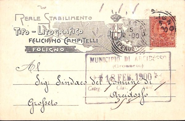 ac3216 - CARTOLINA  D'EPOCA - Perugia Provincia - FOLIGNO  1900