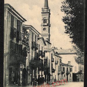 ae5623 - CARTOLINA D'EPOCA - Cuneo Città - Campanile di S. Sebastiano  1901