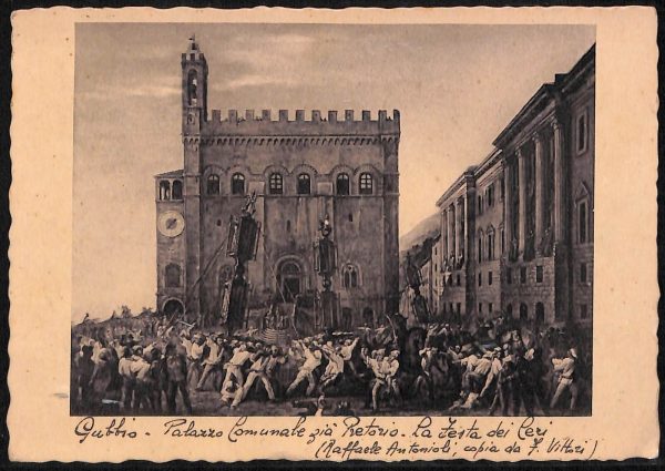 ac3233 - CARTOLINA  D'EPOCA - Perugia Provincia - GUBBIO