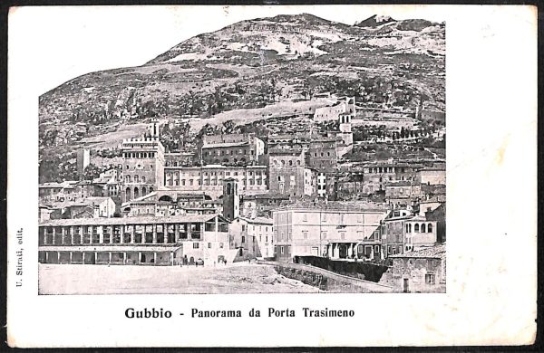 ac3237 - CARTOLINA  D'EPOCA - Perugia Provincia - GUBBIO  1914