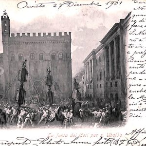 ac3239 - CARTOLINA  D'EPOCA - Perugia Provincia - GUBBIO  1901