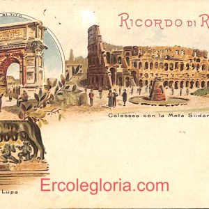 ad7630 - CARTOLINA D'EPOCA - Roma Città - Colosseo co la Meta Sadante