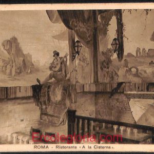 ad7649 - CARTOLINA D'EPOCA - Roma Città - Ristorante   ''A la Cisterna'' 1937
