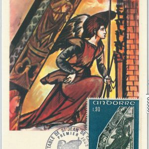 63368 -  FRENCH ANDORRA - POSTAL HISTORY: MAXIMUM CARD  -  ART Religion 1972