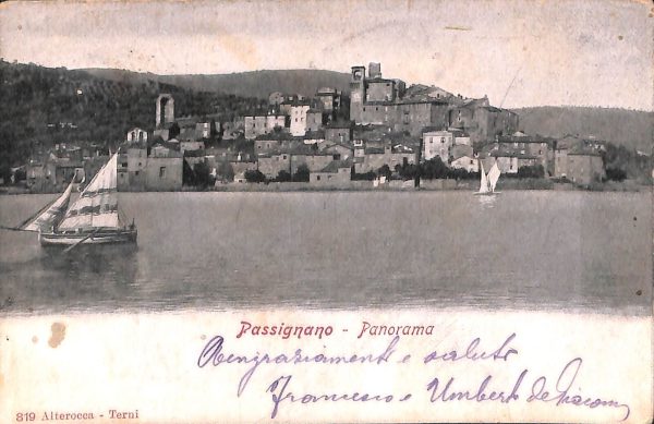 ac3269 - CARTOLINA  D'EPOCA - Perugia Provincia - PASSIGNANO