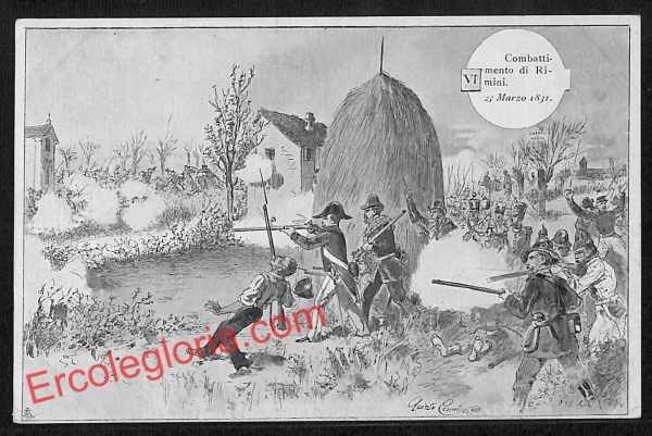 ai0739 - CARTOLINA D'EPOCA - Rimini Città - Combattimento di Rimini