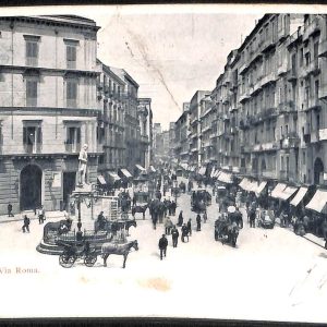 ab8017 - CARTOLINA  D'EPOCA - Napoli  Città - Via Roma 1915