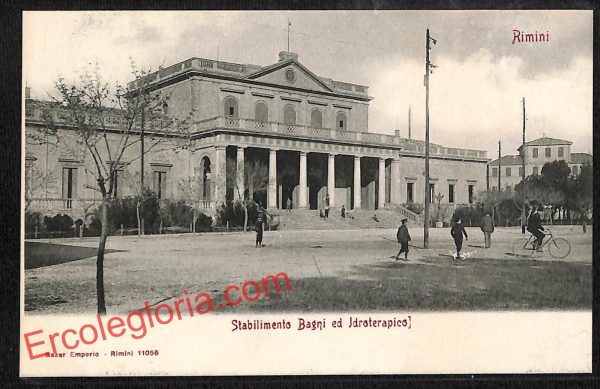 ai0747 - CARTOLINA D'EPOCA - Rimini Città - Idroterapico