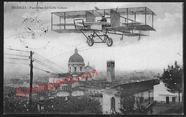 ae4224 - CARTOLINA  D'EPOCA - Brescia Città - Panorama dal Colle Cidneo 1919