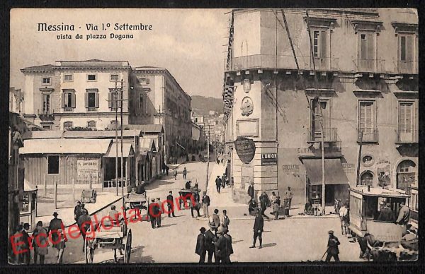 ag8732 - CARTOLINA D'EPOCA - Messina Città - Via 1° Settembre